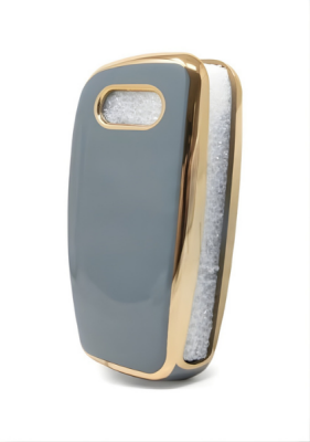 Audi Gray Gold Nano Key Cover For A1, A3, A4, A5, A6, A7, Q3, Q5, Q7 - 3