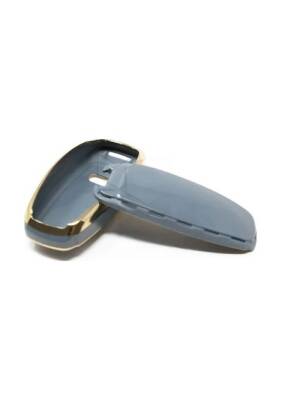 Audi Luxury Nano Key Cover, Gray-Gold, Premium Protection, Compatible with A3, A6, A7, A8, E-Tron, Q8, C8 Models - 3