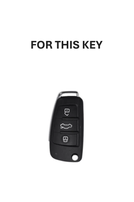 Audi Luxury Nano Key Cover White Gold for A1 A3 A4 A5 A6 A7 Q3 Q5 Q7 - 2