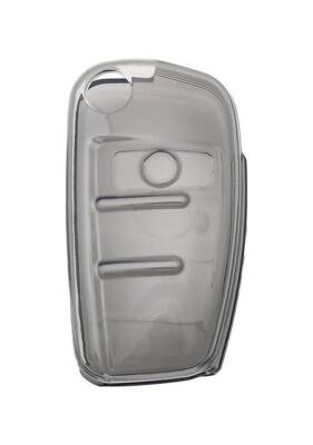 Audi Transparent Anthracite Key Protective Cover, Compatible with A1, A3, A4, A5, A6, A7, Q3, Q5, Q7 Models - 2