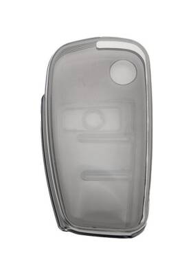 Audi Transparent Anthracite Key Protective Cover, Compatible with A1, A3, A4, A5, A6, A7, Q3, Q5, Q7 Models - 3