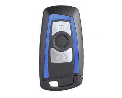 BMW CAS4 3 Buttons Smart Key Shell Remote Case Blue - BMW
