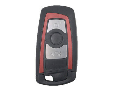 BMW CAS4 3 Buttons Smart Key Shell Remote Case Red - BMW
