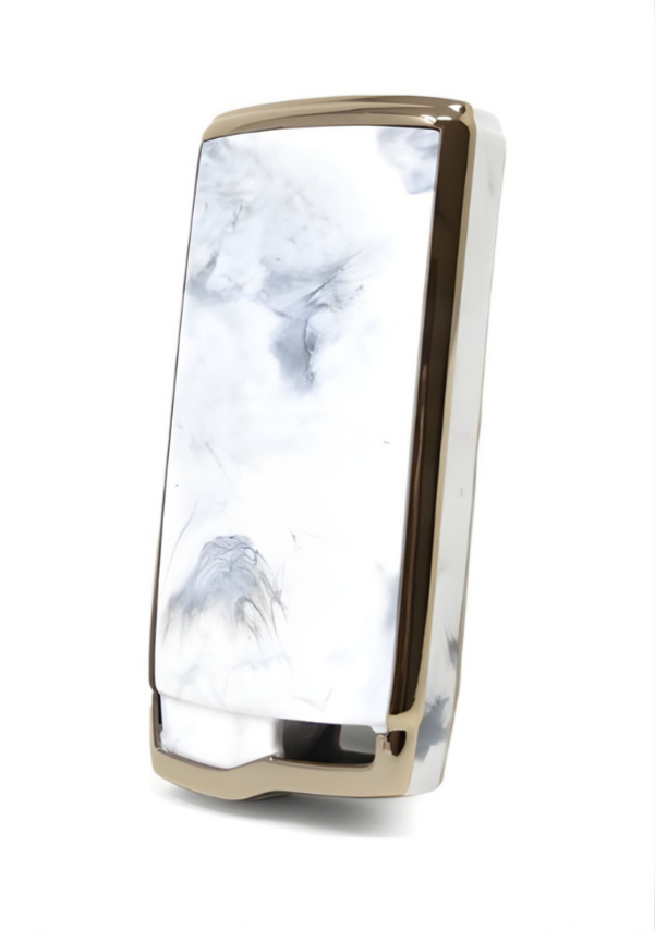 Chery Tiggo 7 Pro Key Cover, Marble Pattern, 3-Button Smart Model, Nano Coating, Luxury Protective Case - 3