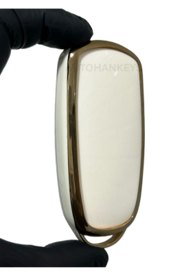 Chery Tiggo 8 Pro White Gold Nano Premium Quality Smart Key Case 3 Buttons - 3
