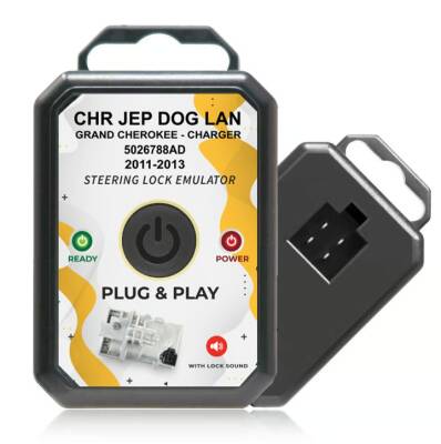 Chrysler 300C / Jeep Grand Cherokee / Dodge Challenger Steering Lock Emulator – With Lock Sound – Plug & Play – No Programming Required | MK12600 | Compatible with OEM 5026788AD - Chrysler