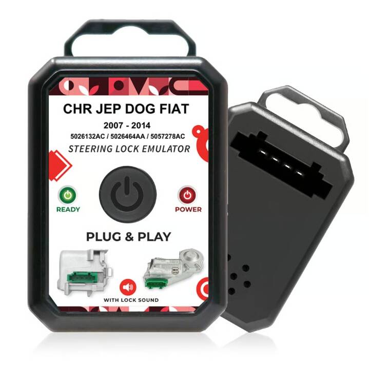 Chrysler / Jeep / Dodge / Fiat Steering Lock Emulator – Plug & Play – With Lock Sound | MK20005 | Compatible with OEM 5026132AC / 5026464AA / 5057278AC - 1