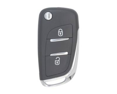Citroen 2 Buttons Flip Key Shell Remote Case - No Battery Holder - Citroen