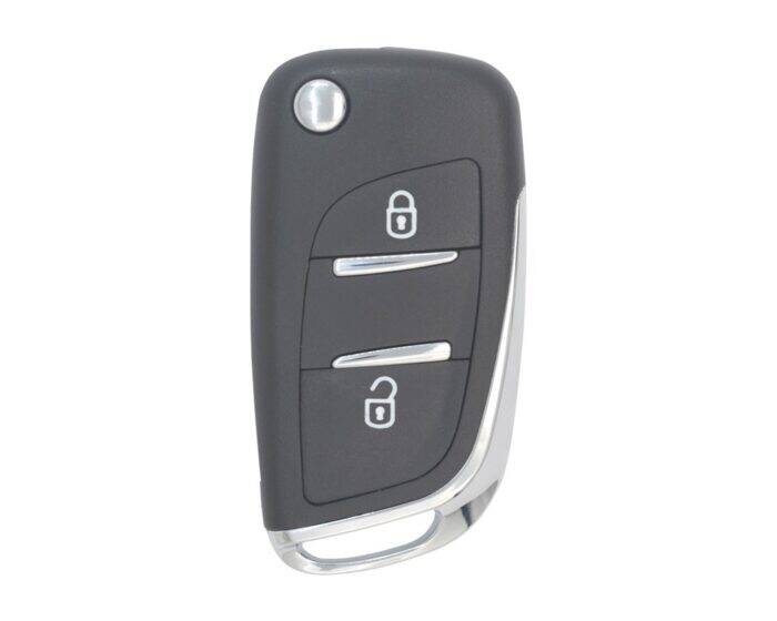 Citroen 2 Buttons Flip Key Shell Remote Case - No Battery Holder - 1