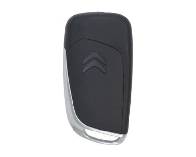 Citroen 3 Buttons Flip Key Shell Remote Case with Battery Holder - 2