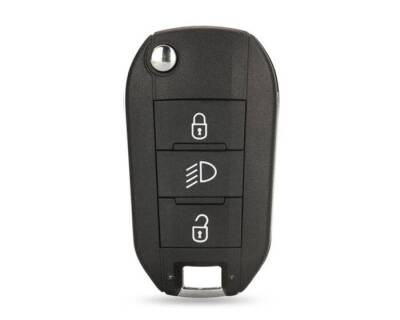 Citroen Cactus 3 Buttons Flip Key Shell Remote Case Light Button - Citroen