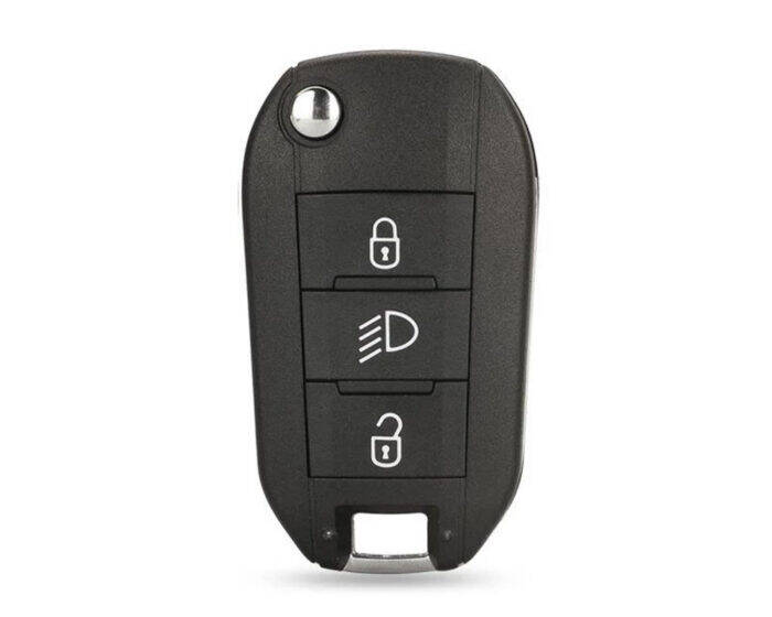 Citroen Cactus 3 Buttons Flip Key Shell Remote Case Light Button - 1