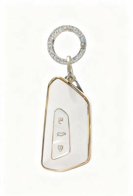 Cupra - Volkswagen Smart Key Cover Premium White Gold Compatible with Formentor and Golf 8 - 2