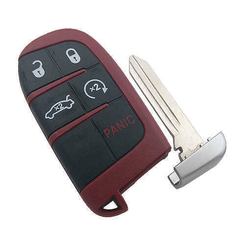 Dodge Srt Smart 4+1 Buttons Remote Case Key Shell - 3