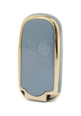 Fiat Egea Cross 500 Gray Gold Luxury Smart Key Case 3 Buttons - 3