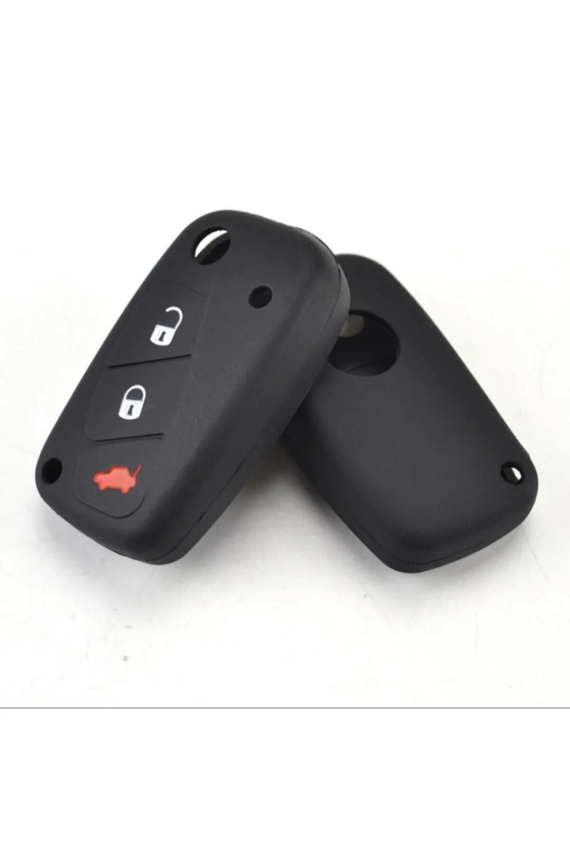 Fiat Fiorino Ducato Doblo Linea Punto Stilo Silicone Key Cover Black Compatible with Fiorino, Ducato, Doblo, Linea, Punto, and Stilo - 2