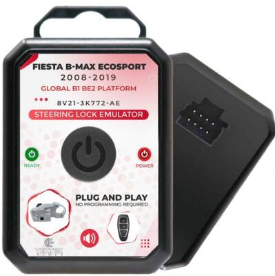 Ford Fiesta, B-MAX & EcoSport Steering Lock Emulator (2008–2019) – Plug & Play ESL/ELV Simulator with Lock Sound | Global B1/B2 Platform | 8V21-3K772-AE Compatible - Ford