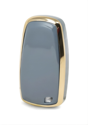 Ford Nano Key Cover, Grey-Gold Color, Compatible with Kuga, Fusion, Ecosport, F150, F250, Ranger Models - 2