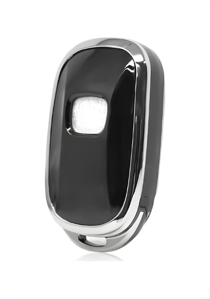 Honda Luxury Black Silver Nano Smart Key Cover For FE1 Civic, CR-V, HR-V, Accord - 2