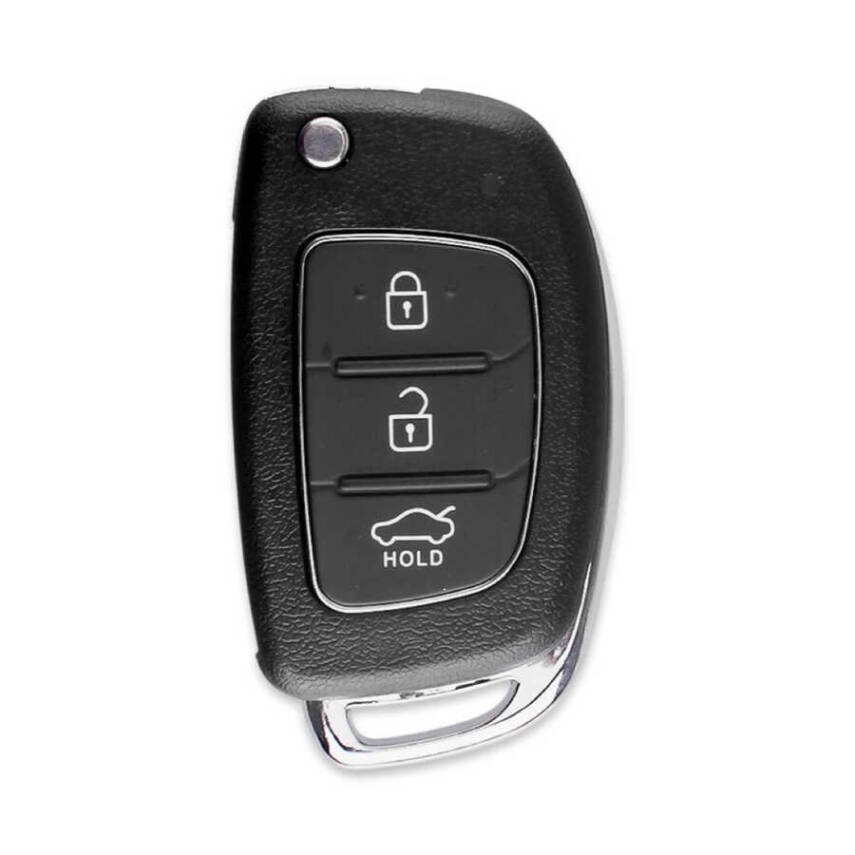 Hyundai Santa Fe 2013 2015 3 Buttons Flip Key Shell Remote Case HYN17R - 1