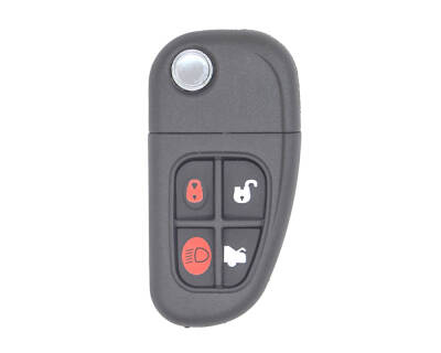 Jaguar 4 Buttons Flip Remote Case Key Shell - Jaguar