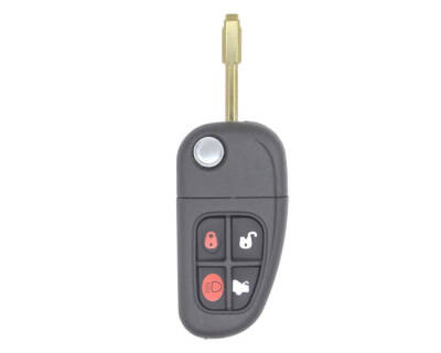 Jaguar 4 Buttons Flip Remote Case Key Shell - 3