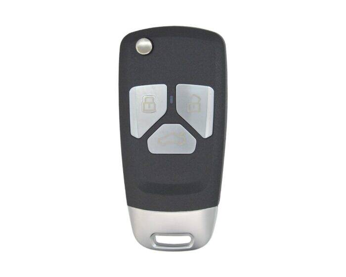 KD NB26 PCF Universal Flip Remote Key – Audi Style 3-Button Design - 1