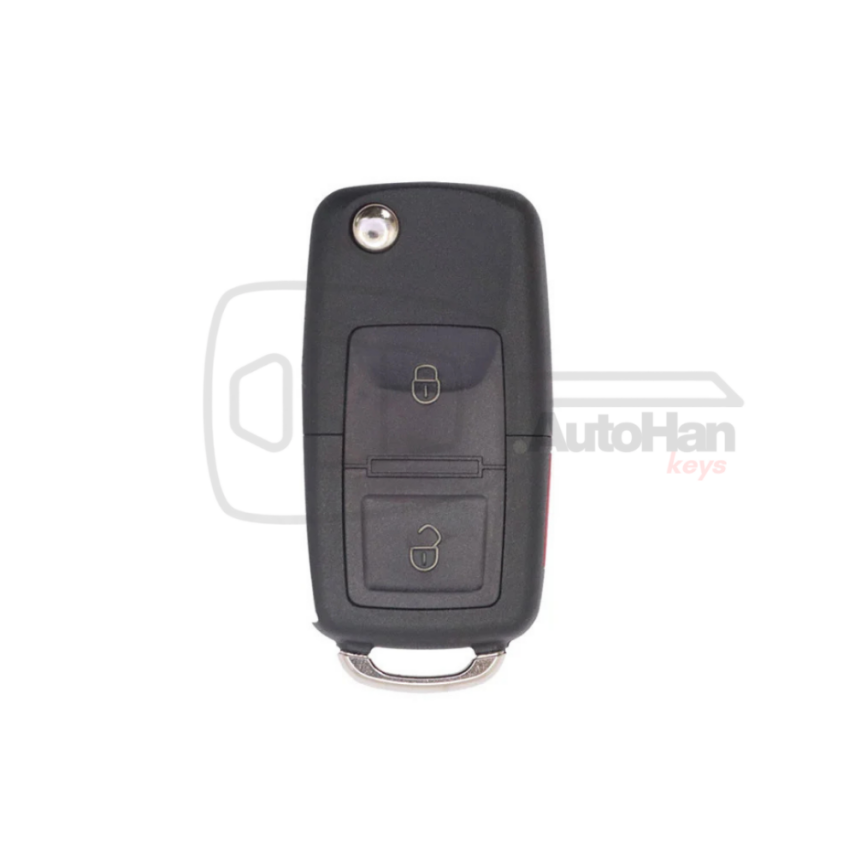 KeyDiy KD B01-2+1 Universal Flip Remote – Volkswagen Style 3-Button Remote - 1