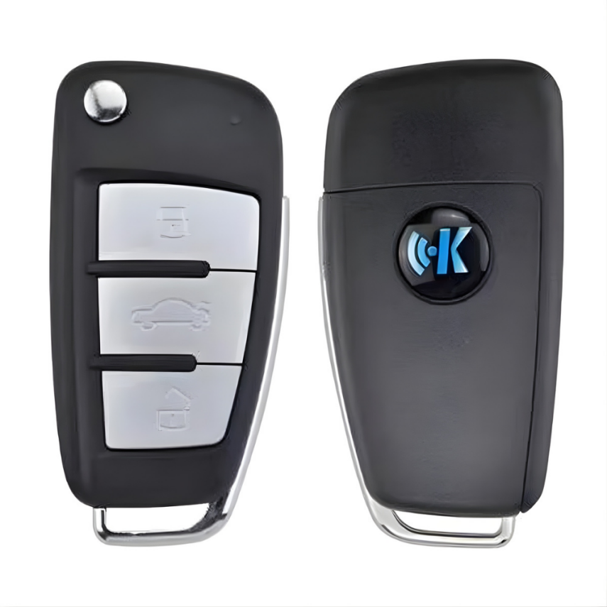 KEYDIY KD B02 Flip Remote Key – Audi Style Metal Body - 3