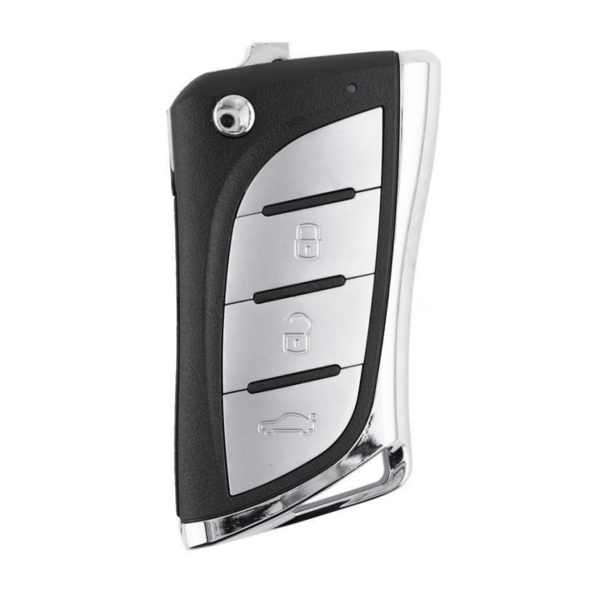 KeyDiy KD B24-3 Lexus Style Flip Remote (3-Button) – KD Universal Swing Key - 1