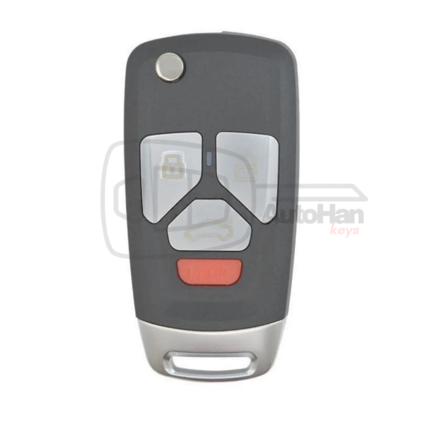 KeyDiy KD NB27-3+1 Universal Flip Remote – Compact 3+1 Button Remote - 1