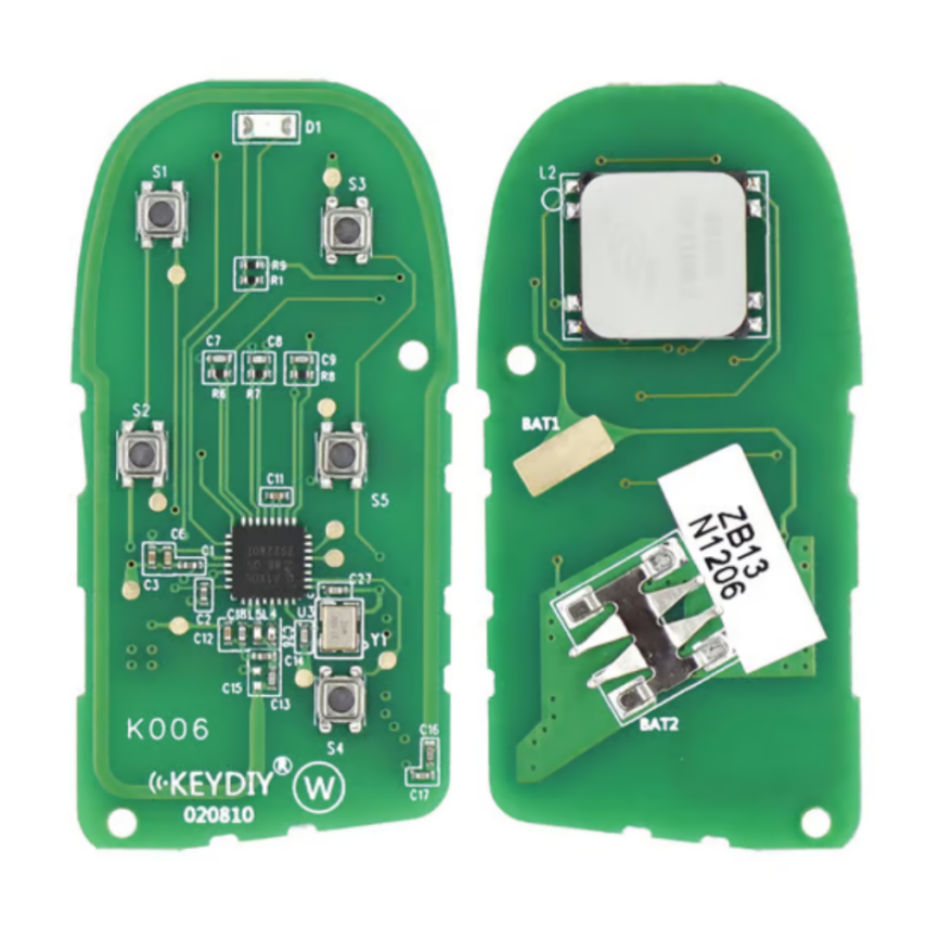 KeyDiy KD ZB13 Universal Smart Remote PCB – Maserati Style (5-Button) - 1
