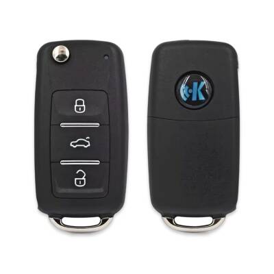 KeyDiy NB08 PCF Universal Flip Remote – 3-Button VW-Style Remote - Volkswagen