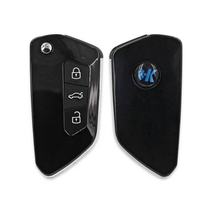 KeyDiy NB33 Universal Flip Remote – 3-Button VW-Style Remote - 1