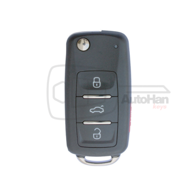 KeyDiy ZB202-4 Universal Smart Remote – 3+1 Button UDS-Type Flip Remote - Volkswagen