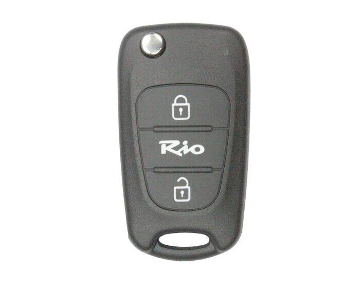 Kia Rio 3 Buttons Flip Key Shell Remote Case - 1