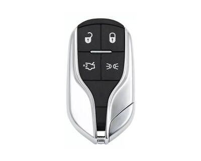 Maserati Smart 4 Buttons Remote Case Key Shell Chrome - Maserati