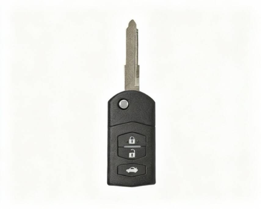 Mazda Flip 3 Buttons Remote Case Key Shell - 1