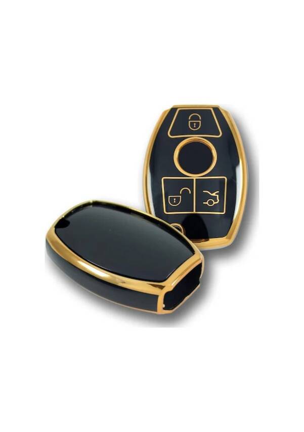 Mercedes Benz Luxury Black Gold Nano Key Cover For B-Type (2001–2016) - 3