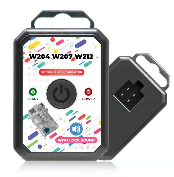 Mercedes-Benz W204 / W207 / W212 Steering Lock Emulator – With Lock Sound – Single-Connector New Design | ESL/ELV Replacement | MK3 - 1