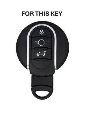 Mini Cooper Luxury Nano Key Cover, Black-Gold, Premium Protective Smart Key Case for Countryman - 3