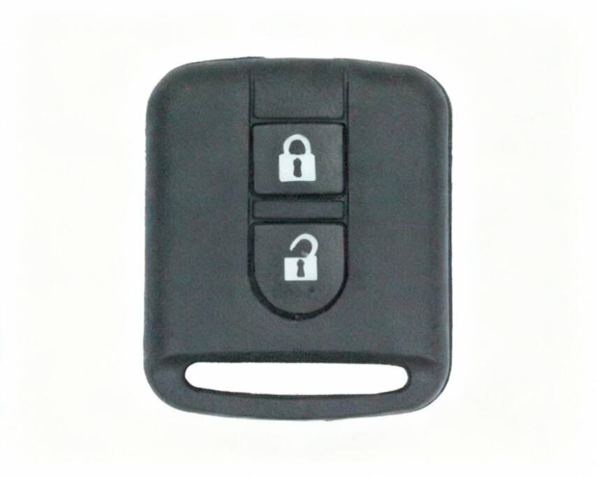Nissan Navara Qashqai Micra Primera 2 Buttons Remote Case Key Shell - 1