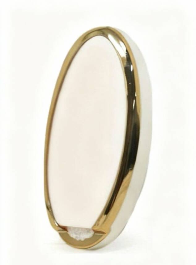 Nissan Qashqai X-Trail 3 Button Smart Key Cover, White-Gold Color, Nano Protection, Premium Design - 3
