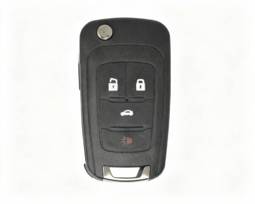 Opel Chevrolet Flip 3+1 Buttons Remote Case Key Shell - 1