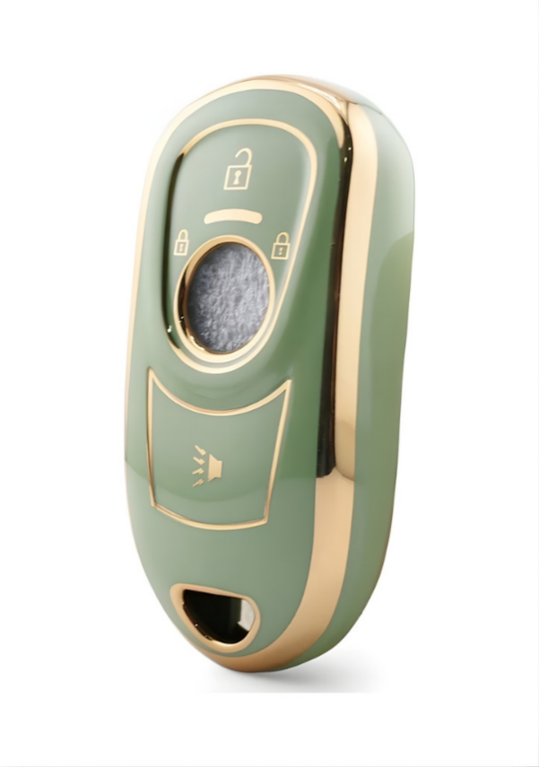 Opel Luxury Nano Key Cover, Green-Gold Color, Compatible with Astra K, Insignia Grand - 1