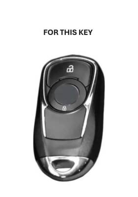 Opel Luxury White Gold Leather Smart Key Cover for Astra K and Insignia Grand – Keyless Start Compatible - 2