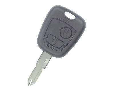 Peugeot 206 2 Buttons Remote Case Key Shell NE73 - No Battery Holder - Peugeot