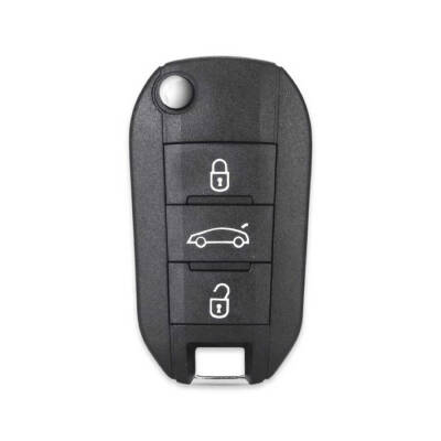 Peugeot 508 Flip 3 Buttons Remote Case Key Shell - Peugeot