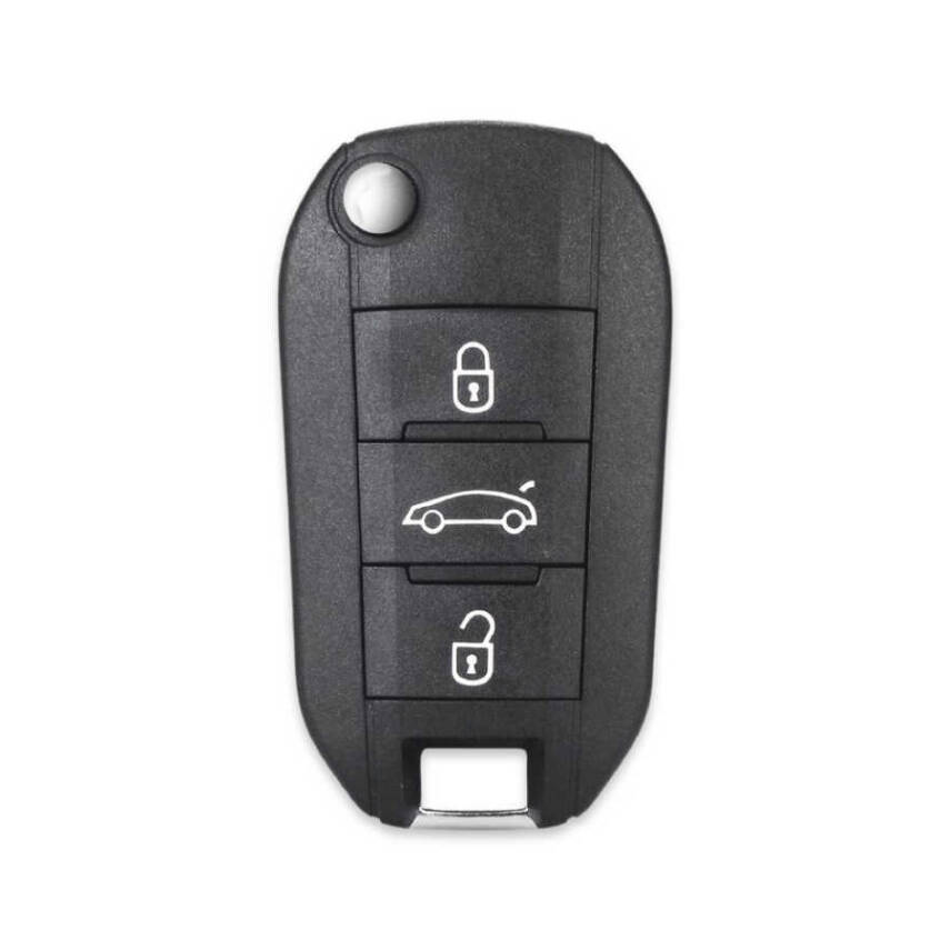 Peugeot 508 Flip 3 Buttons Remote Case Key Shell - 1