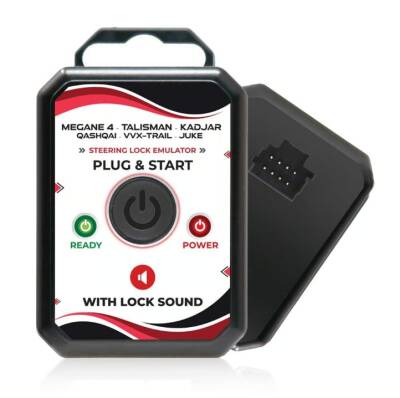 REN–Nissan Steering Lock Emulator – Plug & Start – With Lock Sound – No Programming Required | MK1422 | Compatible with Megane 4, Talisman, Kadjar, Qashqai, X-Trail, Koleos, Juke, Duster - Nissan
